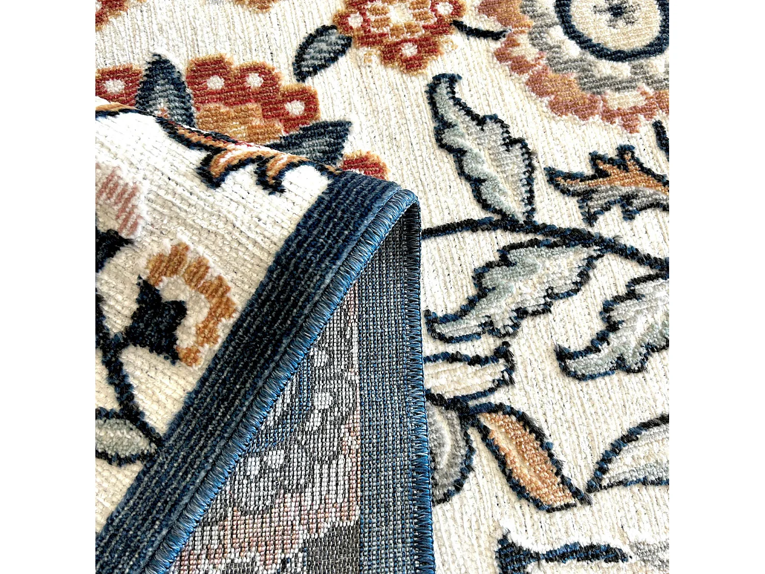 Tapis d'extérieur - 190x290cm - Blanc - Réversible - 100% polypropylène - 1350gr / m² - BRASILIA