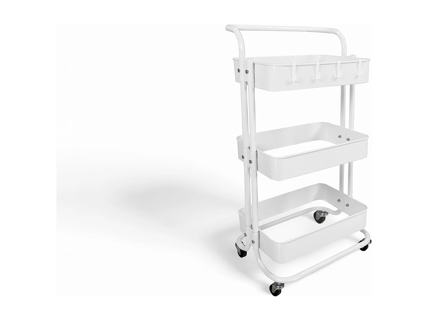 Carrellino cucina portaoggetti carrellino con ruote salvaspazio – Leo