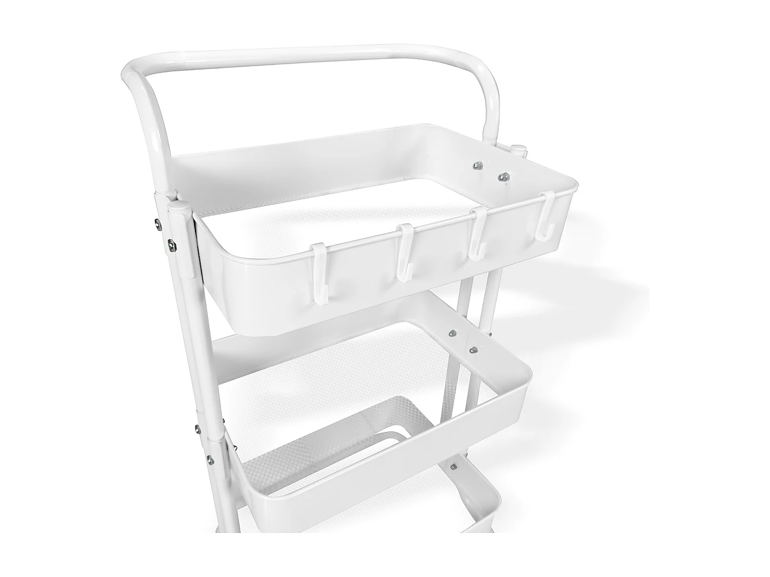 Carrellino cucina portaoggetti carrellino con ruote salvaspazio – Leo