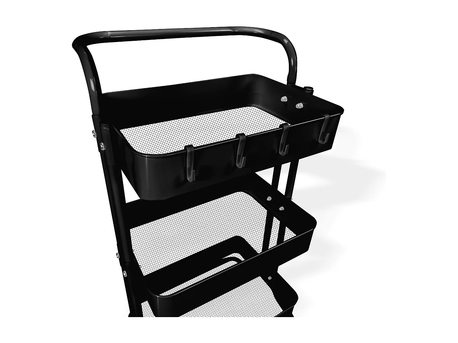 Carrellino cucina portaoggetti carrellino con ruote salvaspazio – Leo