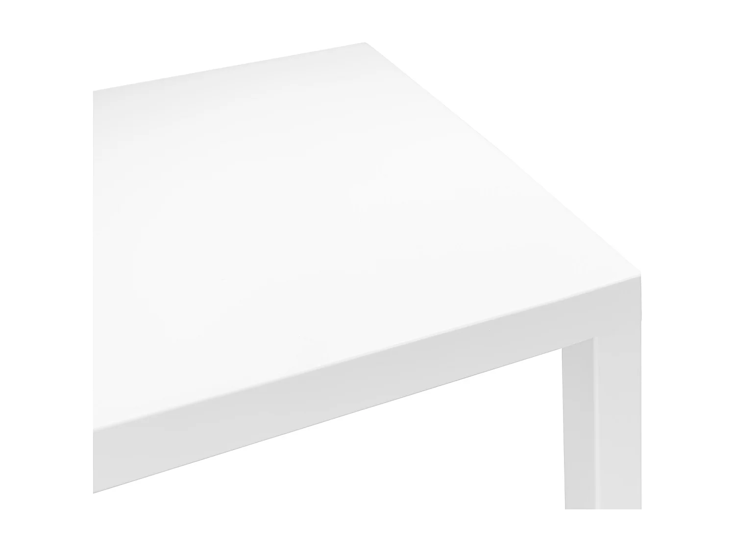 Tavolo da esterno 70×70 cm tavolo da giardino bianco – Alan