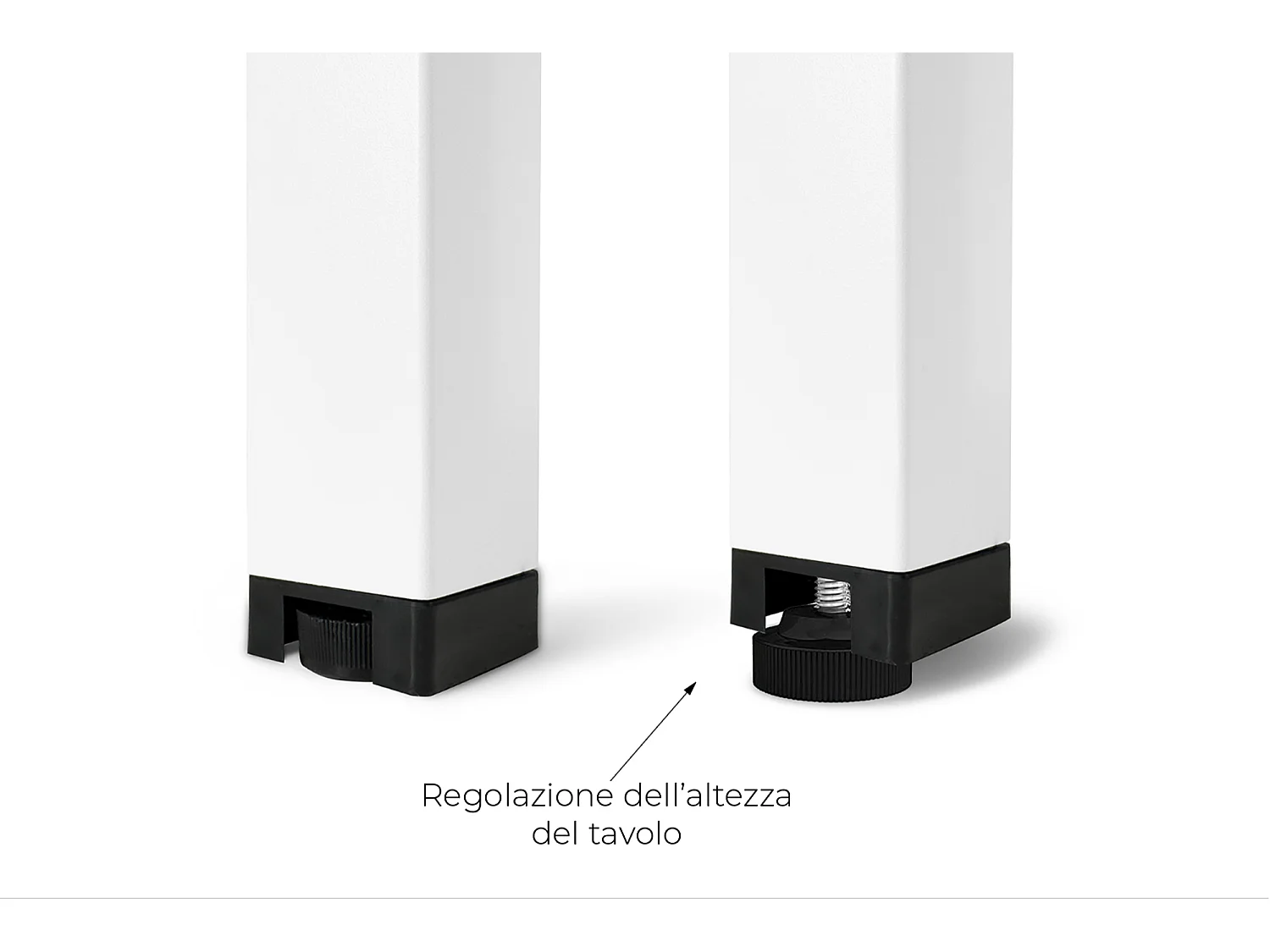 Tavolo da esterno 70×70 cm tavolo da giardino bianco – Alan