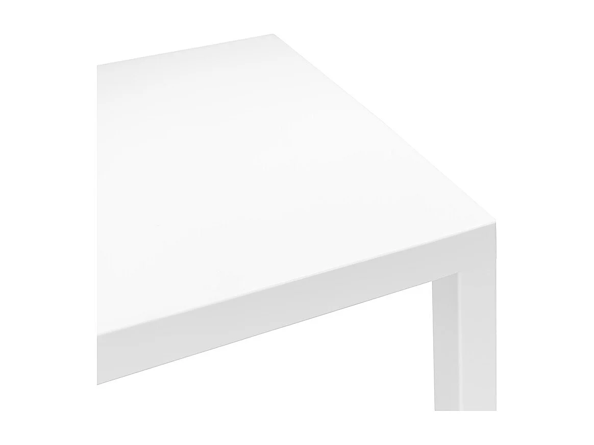 Tavolo da esterno 70×70 cm tavolo da giardino bianco – Alan
