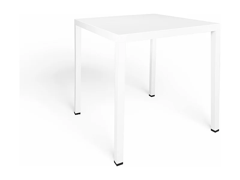 Tavolo da esterno 70×70 cm tavolo da giardino bianco – Alan