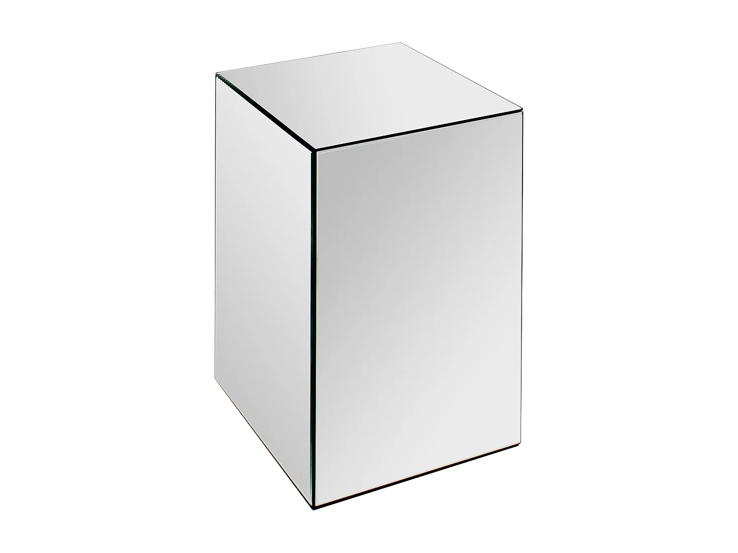 Table d'appoint en MDF et miroir - LAZURIO