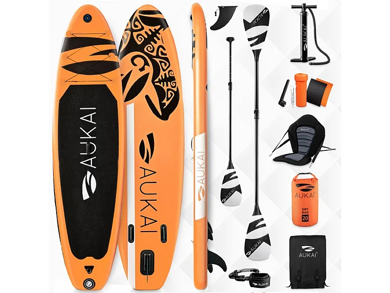 Floraya - Supboard Ocean - 320 cm - Turquoise - Avec pagaie de kayak + siège