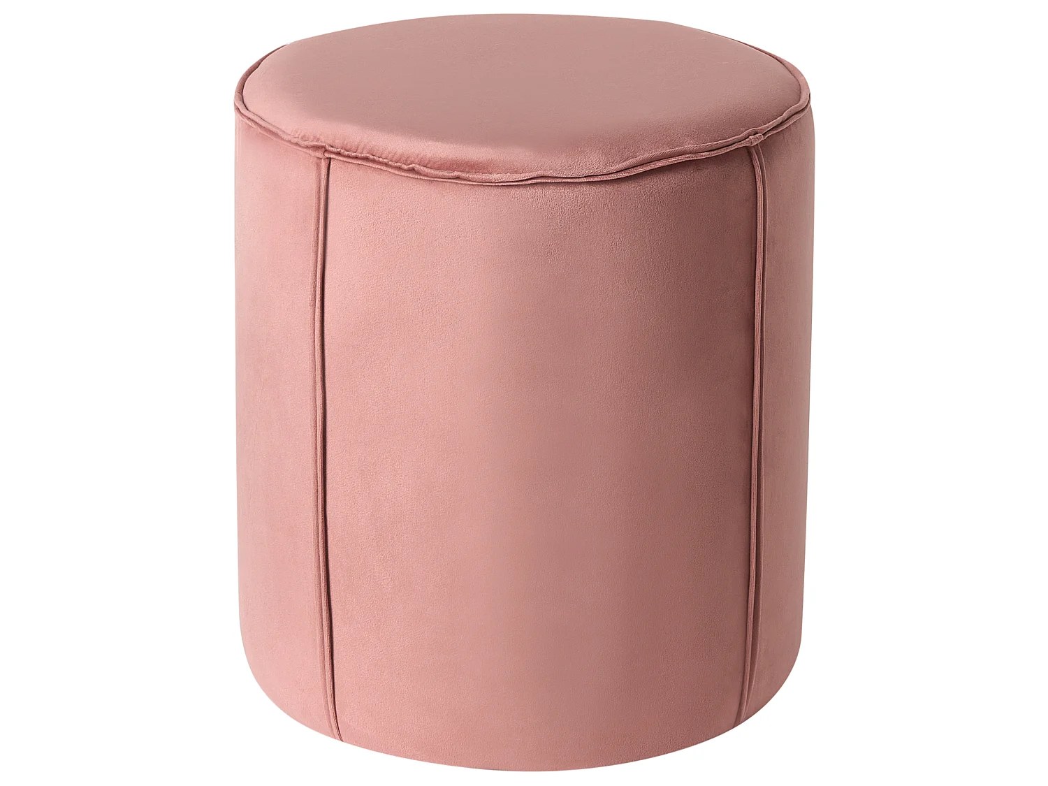 Pouf SEDONA Samtstoff Rosa 40 cm 40 cm 43 cm