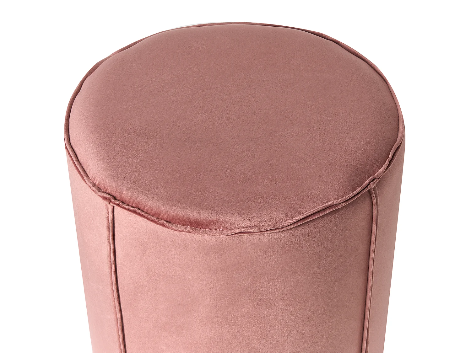 Pouf SEDONA Samtstoff Rosa 40 cm 40 cm 43 cm