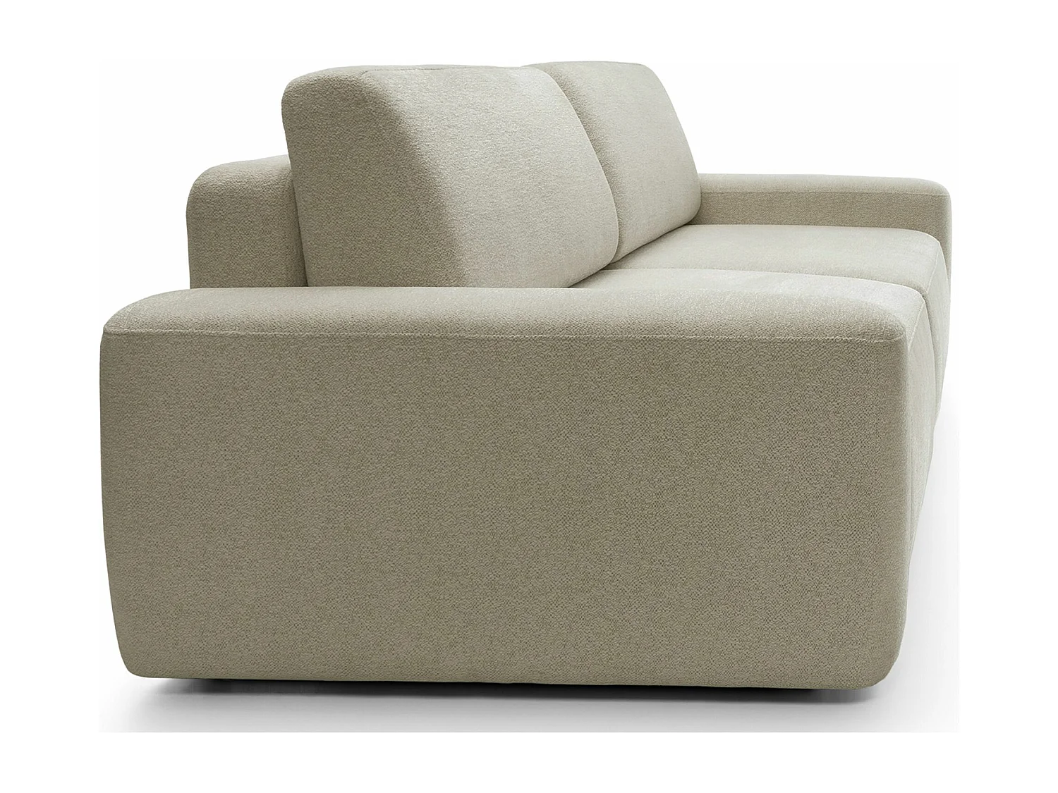 3-Sitzer Sofa mit Schlaffunktion - Chenille-Bezug - beige - BALEO