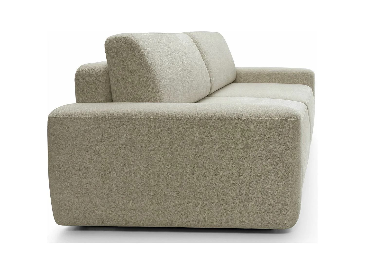 Canapé convertible 3 places - beige chenille - BALEO