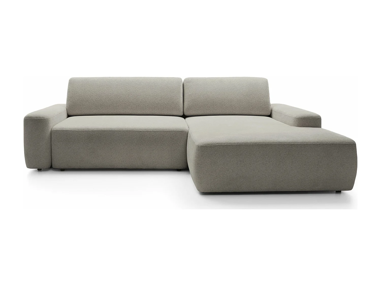 Hoekbank - grijsbeige chenille - rechterkant - BALEO