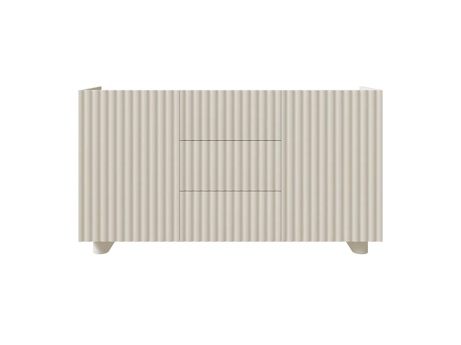 2-deurs dressoir met 3 laden - 144 cm - greige - FIORRA