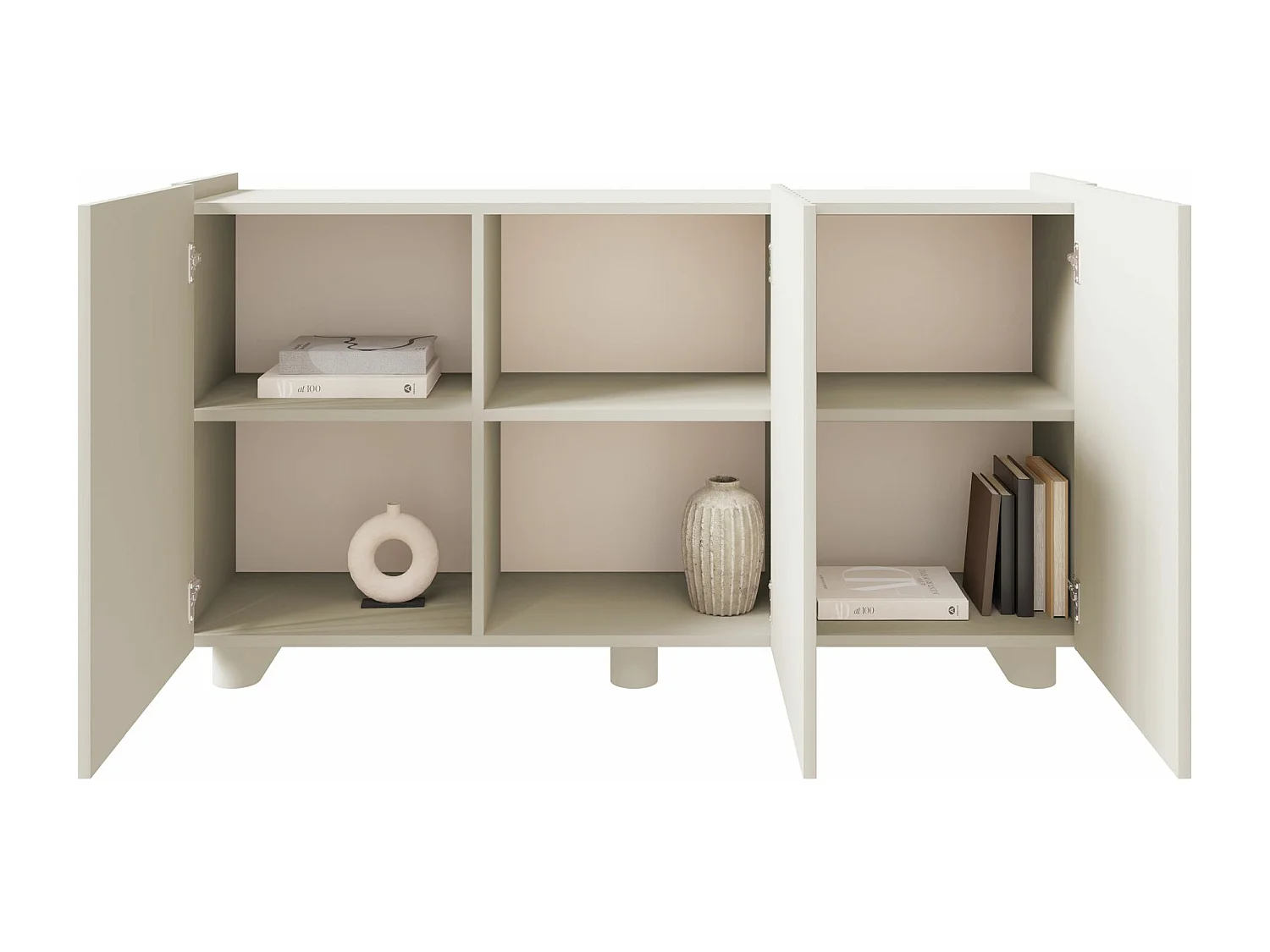 Buffet 3 portes - 144 cm - grège - FIORRA