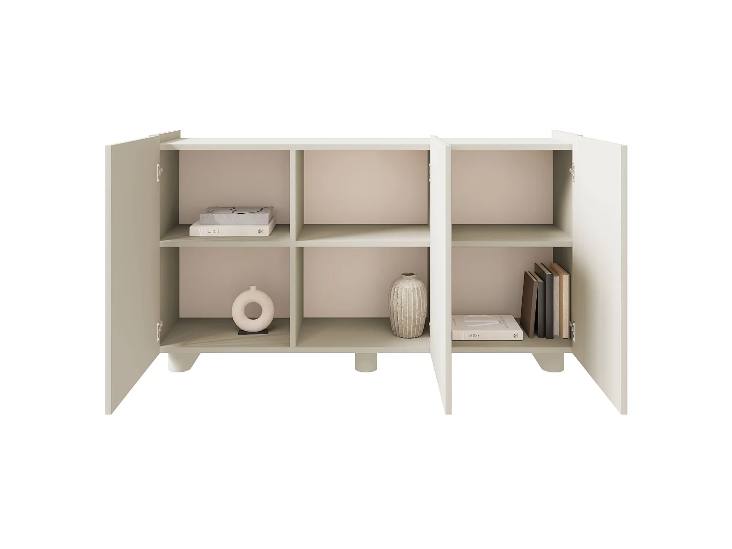 Buffet 3 portes - 144 cm - grège - FIORRA