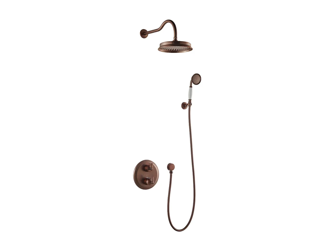 Robinet douche encastrable rétro Paini Lady's auburn