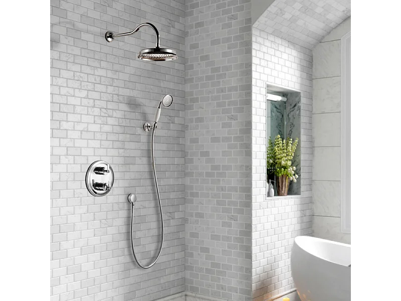 Robinet douche encastrable rétro Paini Lady's chrome