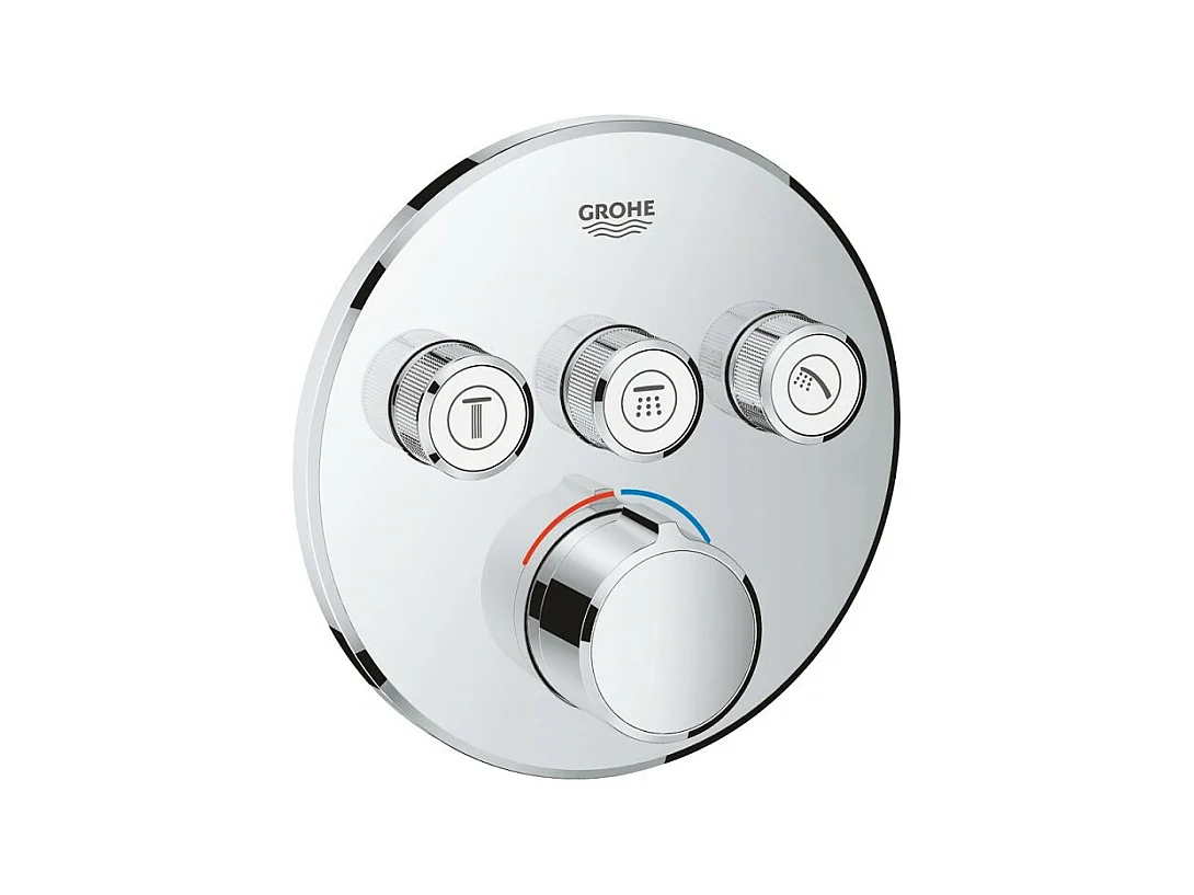 GROHE - Mitigeur encastré 3 sorties Grohtherm SmartControl