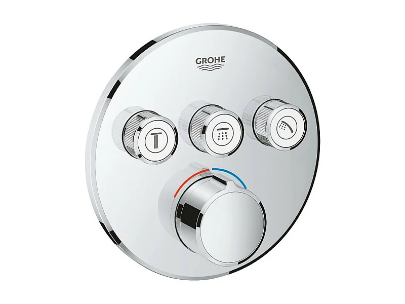 GROHE - Mezclador empotrado Grohtherm SmartControl 3 salidas