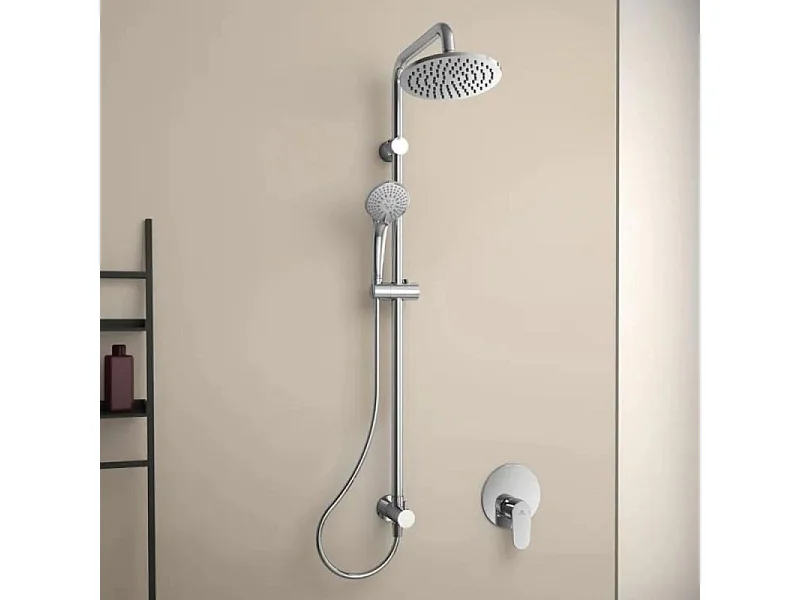 Colonne douche IDEAL STANDARD encastrée Idealrain chrome + Nettoyant BRIOCHIN Ecocert