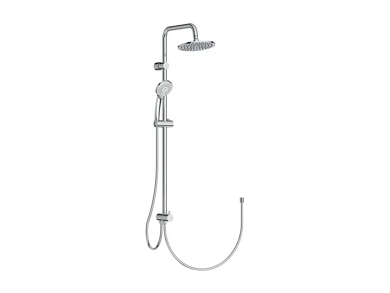 Colonne de douche ou bain douche sans mitigeur IDEAL STANDARD Idealrain chrome + microfibre