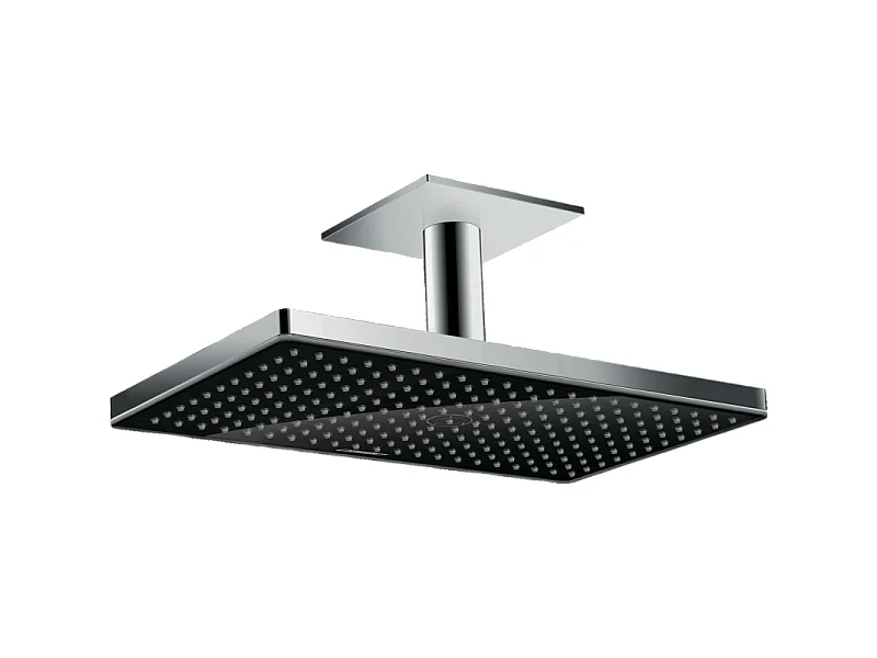 HANSGROHE Douche de tête Rainmaker Select 460 1 jet avec raccord plafond noir chromé