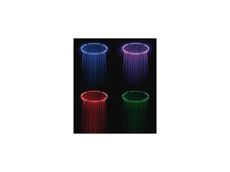 Païni : Ensemble thermostatique à encastrer Rain Light Techno Cromo