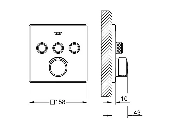 GROHE - Set de ducha mecánico SmartControl 34712000