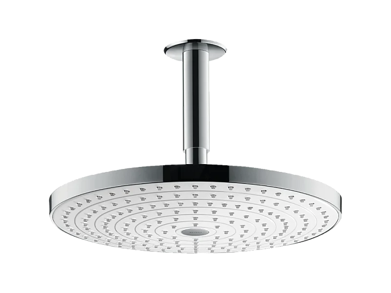 HANSGROHE Douche de tête Raindance Select S 300 2 jets avec raccord au plafond blanc chromé
