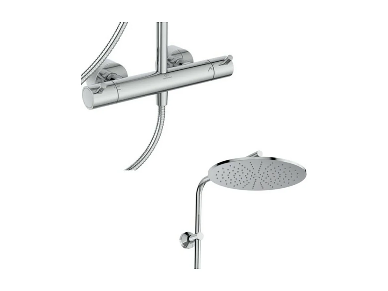 Colonne de douche thermostatique IDEAL STANDARD Ceratherm T125 chromé