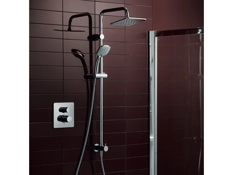 Colonne douche IDEAL STANDARD Idealrain cube chrome + microfibre