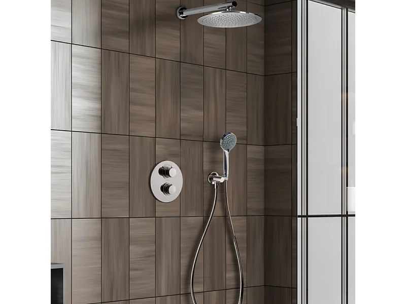 Colonne de douche encastrée ronde PAINI Ruby Chrome