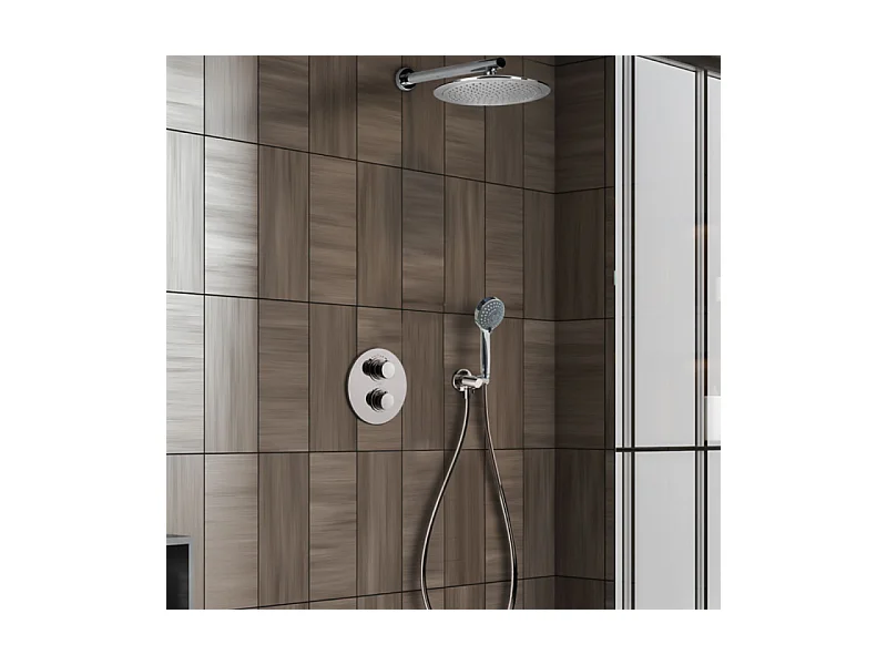 Colonne de douche encastrée ronde PAINI Ruby Chrome