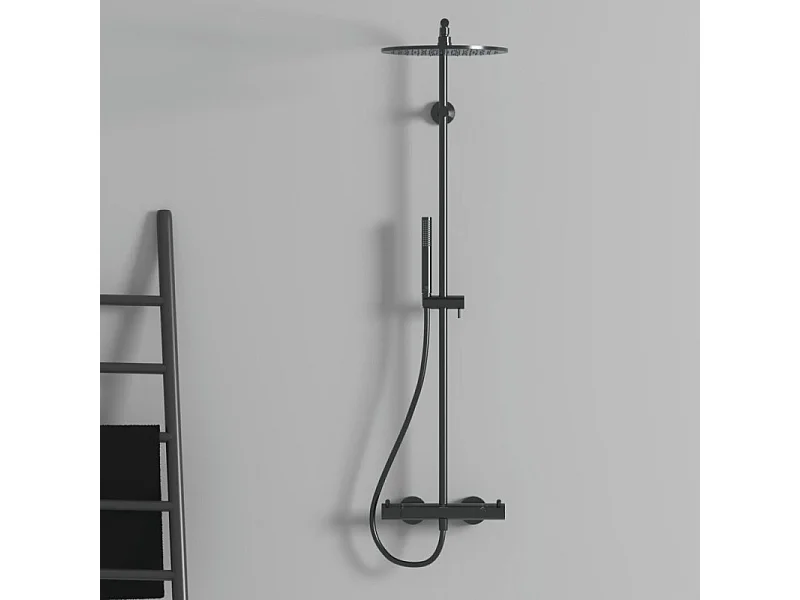 Colonne douche thermostatique IDEAL STANDARD Ceratherm T125 gris magnétique + Nettoyant BRIOCHIN Ecocert