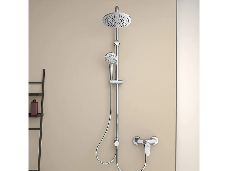 Colonne de douche ou bain douche sans mitigeur IDEAL STANDARD Idealrain chrome