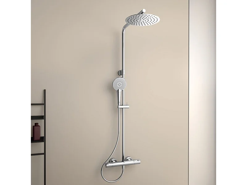 Colonne de douche thermostatique IDEAL STANDARD Ceratherm T50 + microfibre