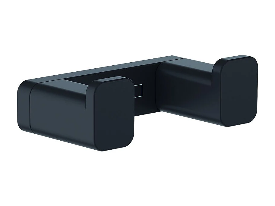 HANSGROHE Crochet double noir mat AddStoris