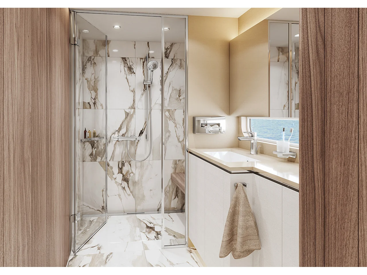 HANSGROHE Crochet double chromé AddStoris