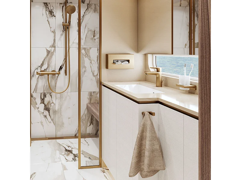 HANSGROHE Crochet double bronze brossé AddStoris