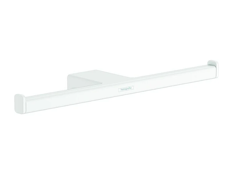 HANSGROHE Porte-papier double 300 mm blanc mat AddStoris