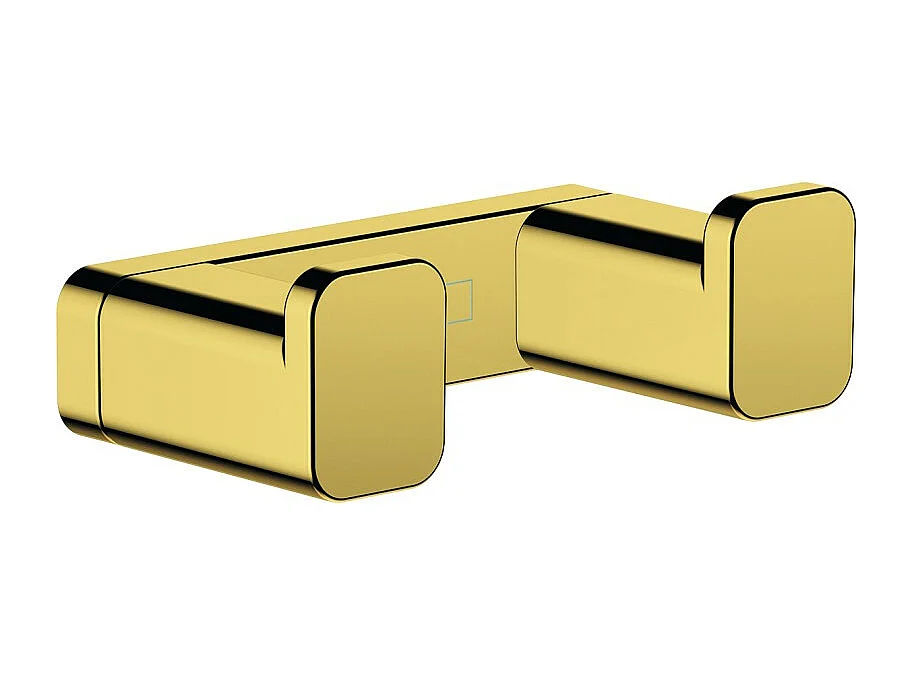 HANSGROHE Gancho doble aspecto dorado pulido AddStoris