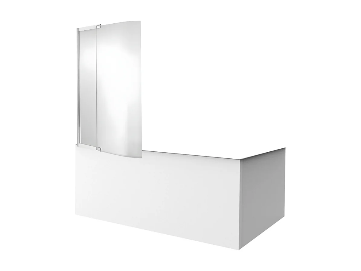 Tablier bain pour baignoires rectangulaires installation angle 180 x 90 x 60cm Blanc Mat + Pare bain Malice JACOB DELAFON