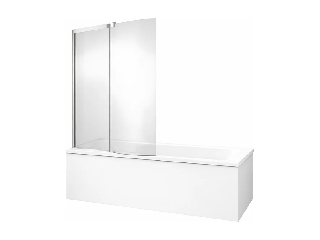 Tablier bain pour baignoires rectangulaires installation angle 180 x 90 x 60cm Blanc Mat + Pare bain Malice JACOB DELAFON