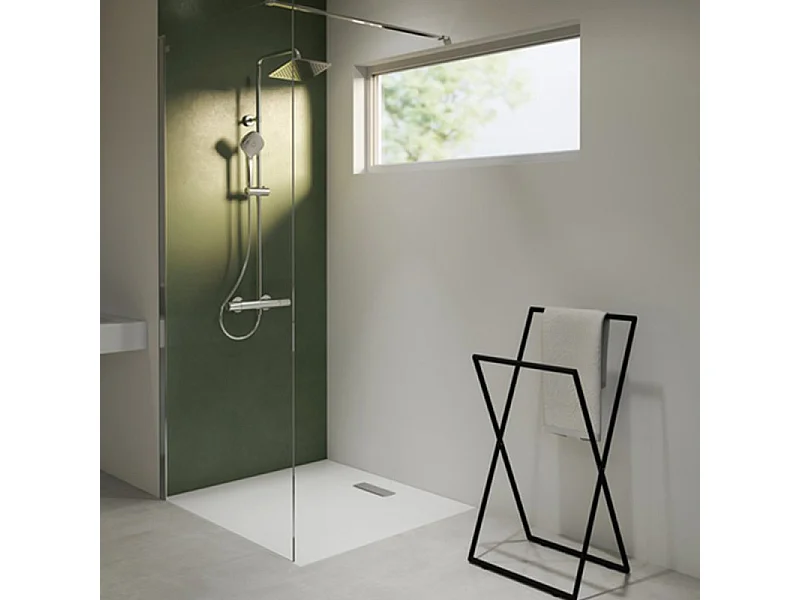 IDEAL STANDARD Receveur antidérapant 80 X 80 Ultra Flat New acrylique carre blanc