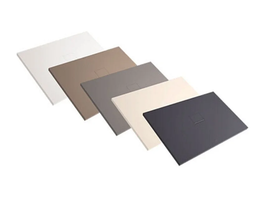 Receveur antidérapant 120 x 80 VILLEROY ET BOCH Squaro Infinity quaryl rectangle gris