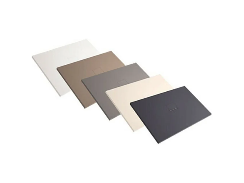 Receveur antidérapant 120 x 80 VILLEROY ET BOCH Squaro Infinity quaryl rectangle gris