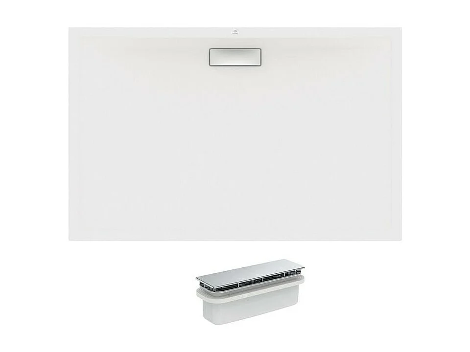 IDEAL STANDARD Receveur  170 X 70 Ultra Flat New acrylique rectangle blanc mat bonde incluse
