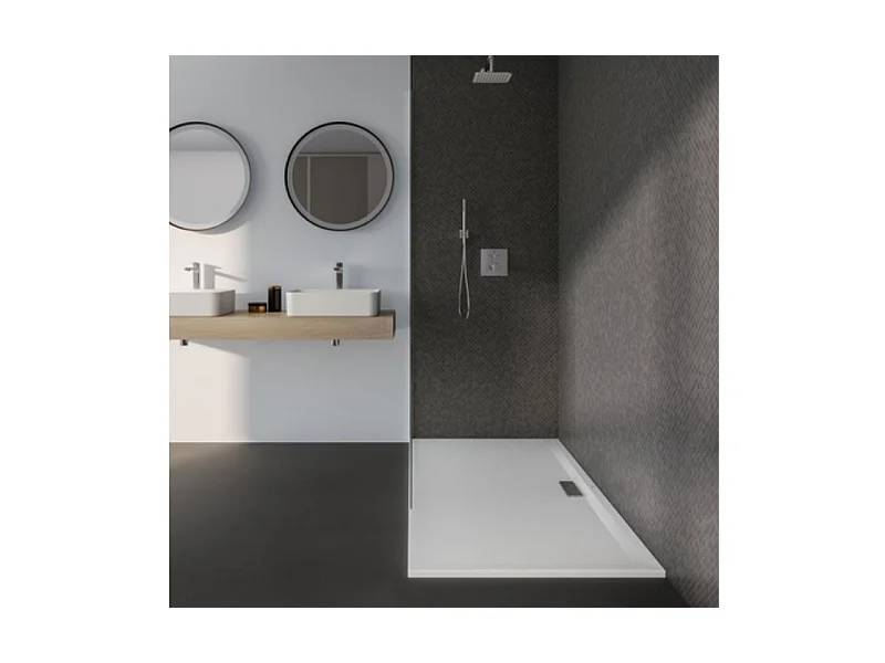 IDEAL STANDARD Receveur  90 X 80 Ultra Flat New acrylique rectangle blanc mat bonde incluse