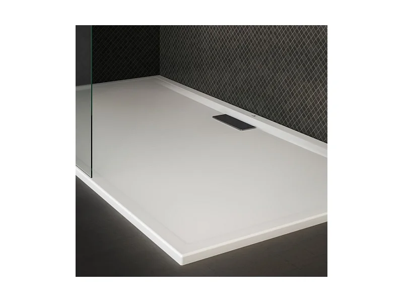 IDEAL STANDARD Receveur antidérapant 100 X 80 Ultra Flat New acrylique rectangle blanc