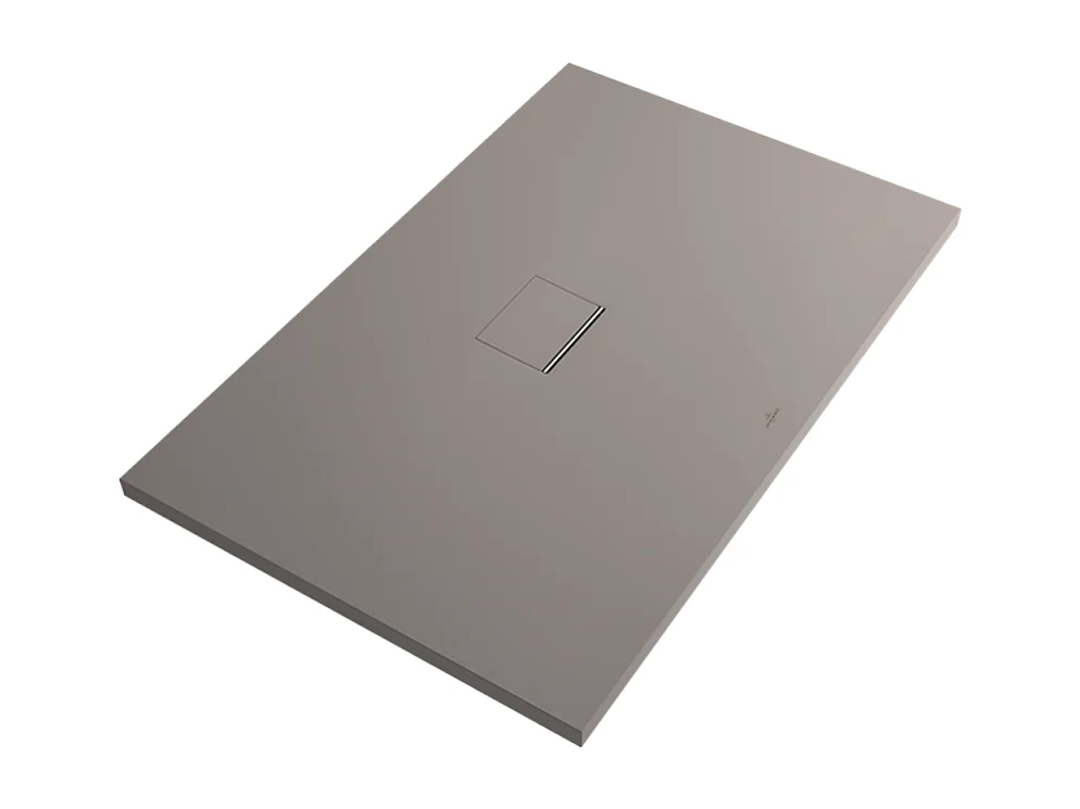 Receveur antidérapant 160 x 80 VILLEROY ET BOCH Squaro Infinity quaryl rectangle gris