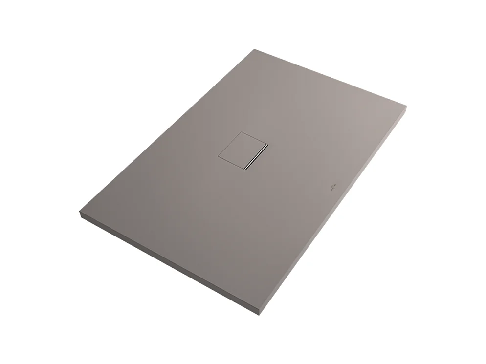 Receveur antidérapant 160 x 80 VILLEROY ET BOCH Squaro Infinity quaryl rectangle gris